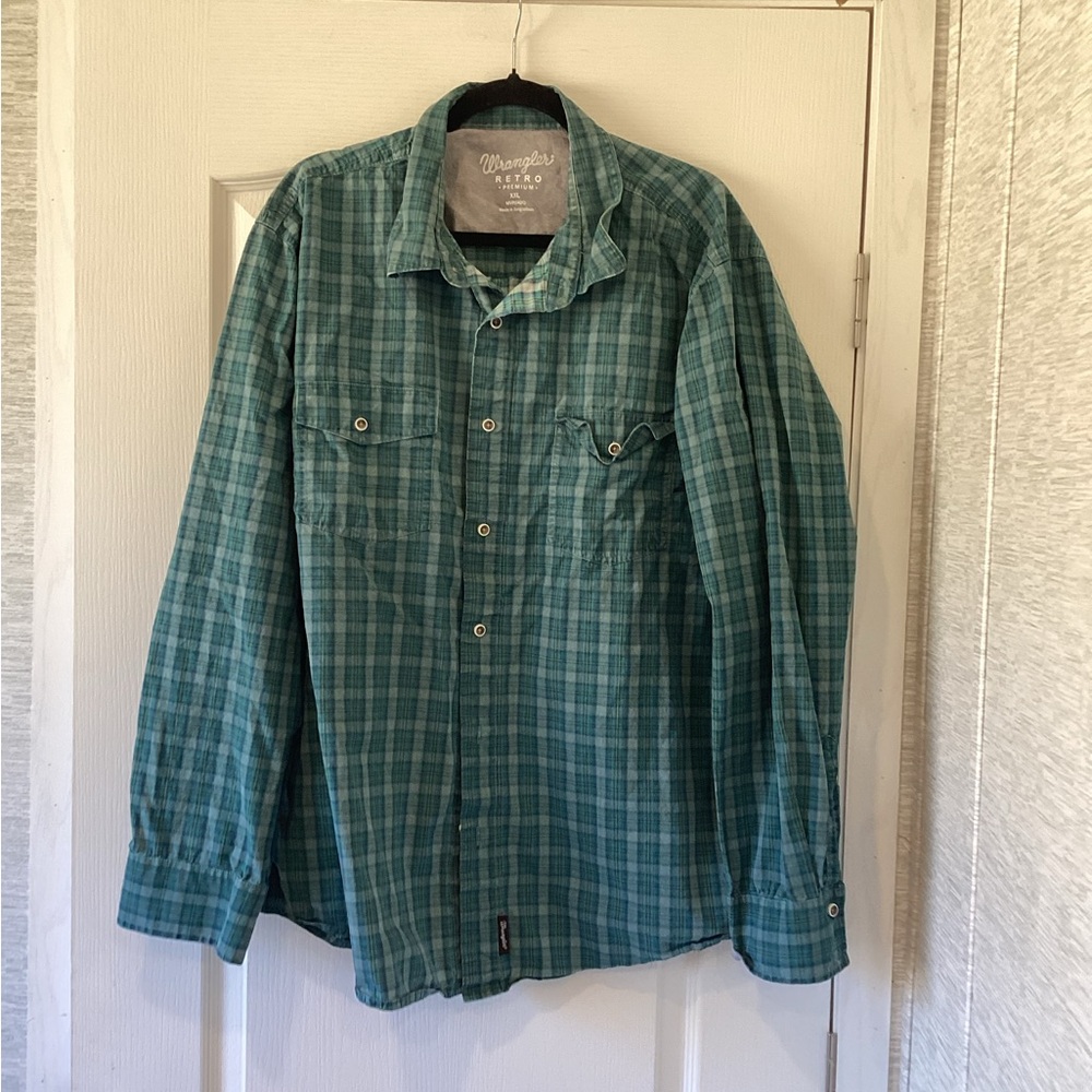 Wrangler Retro Premium Men’s Button up Shirt size 2XL EUC